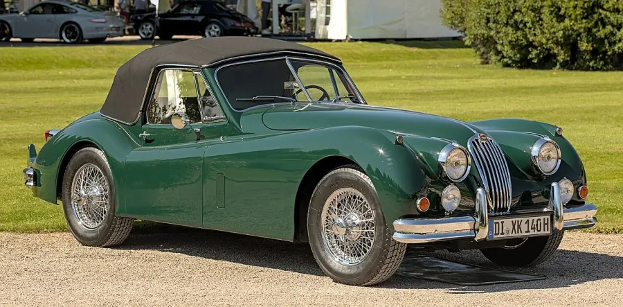 La carte Jaguar XK140