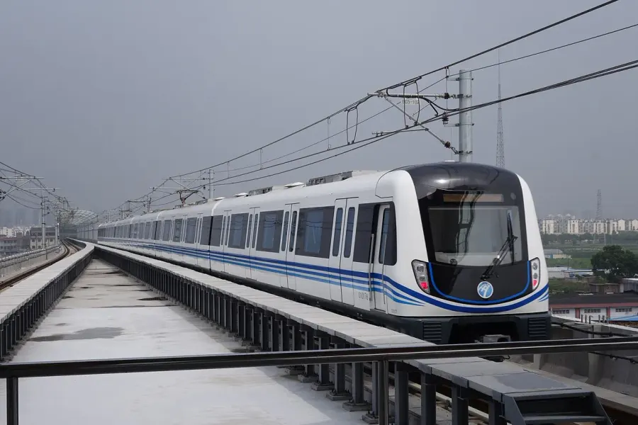 La carte Métro de Ningbo