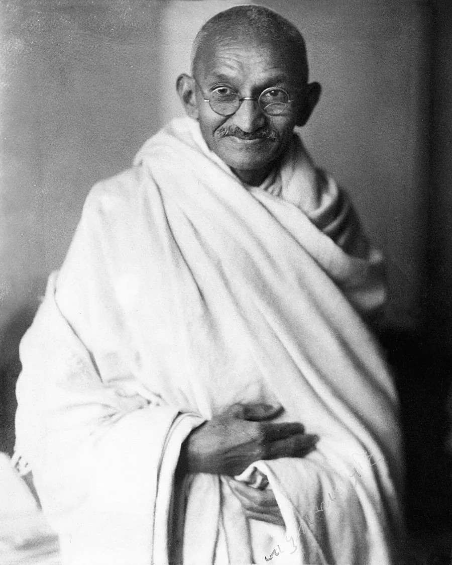 La carte Mohandas Karamchand Gandhi