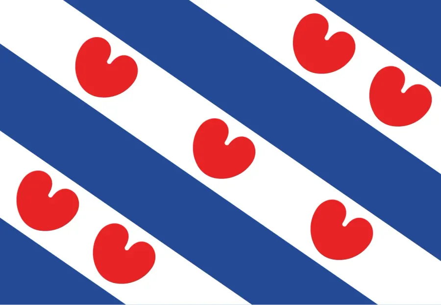 La carte Drapeau de la Frise
