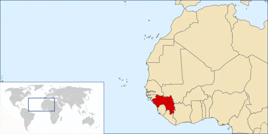 La carte Guinée