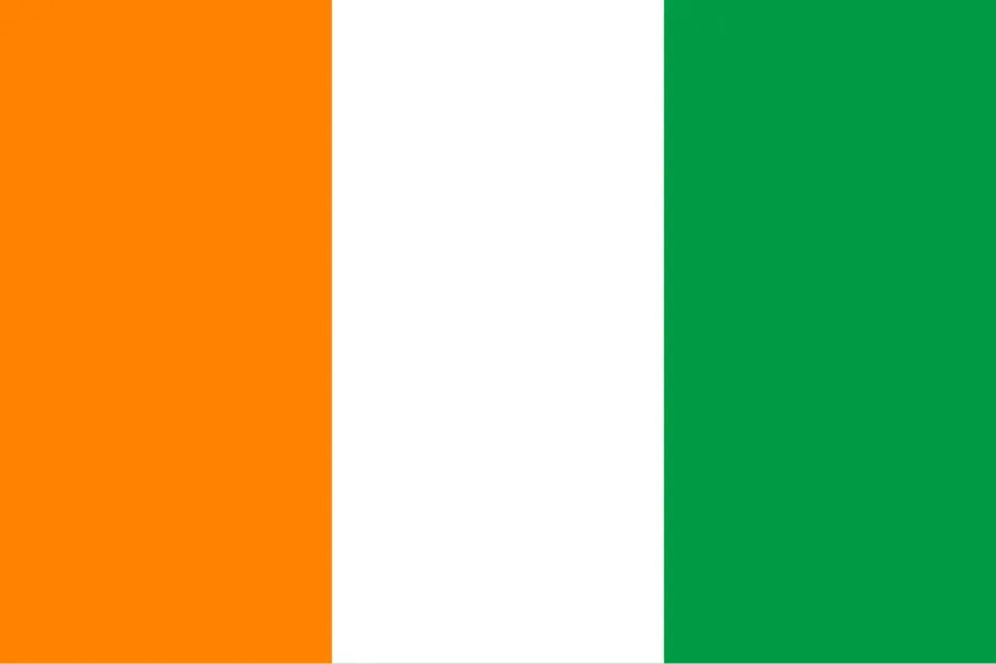 La carte Côte d'Ivoire