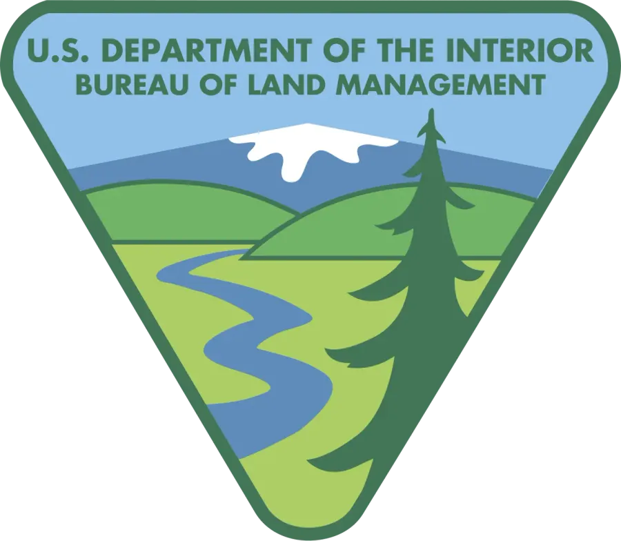 La carte Bureau of Land Management