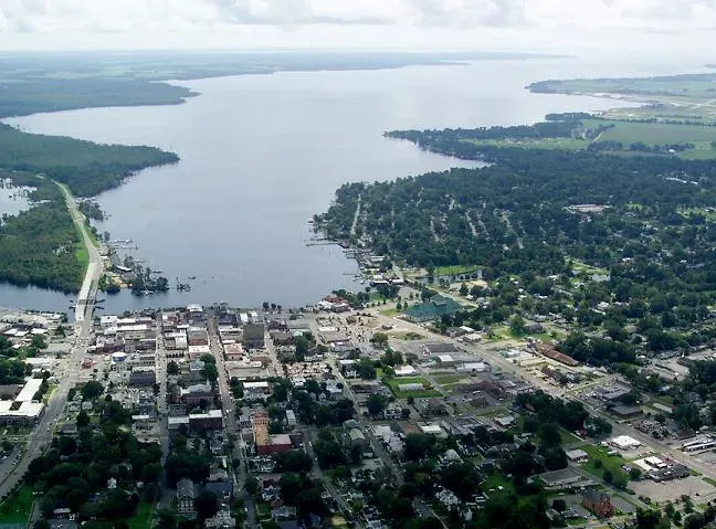 La carte Elizabeth City