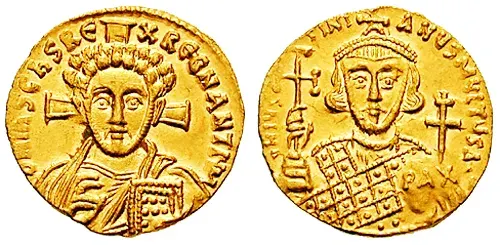 La carte Monnaie byzantine