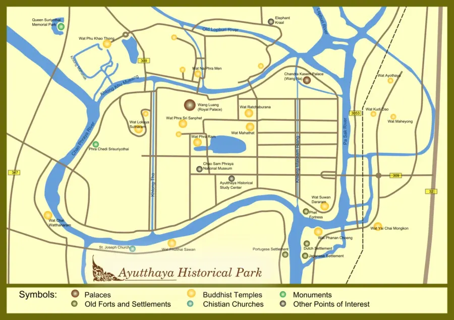 The Ayutthaya Historical Park card