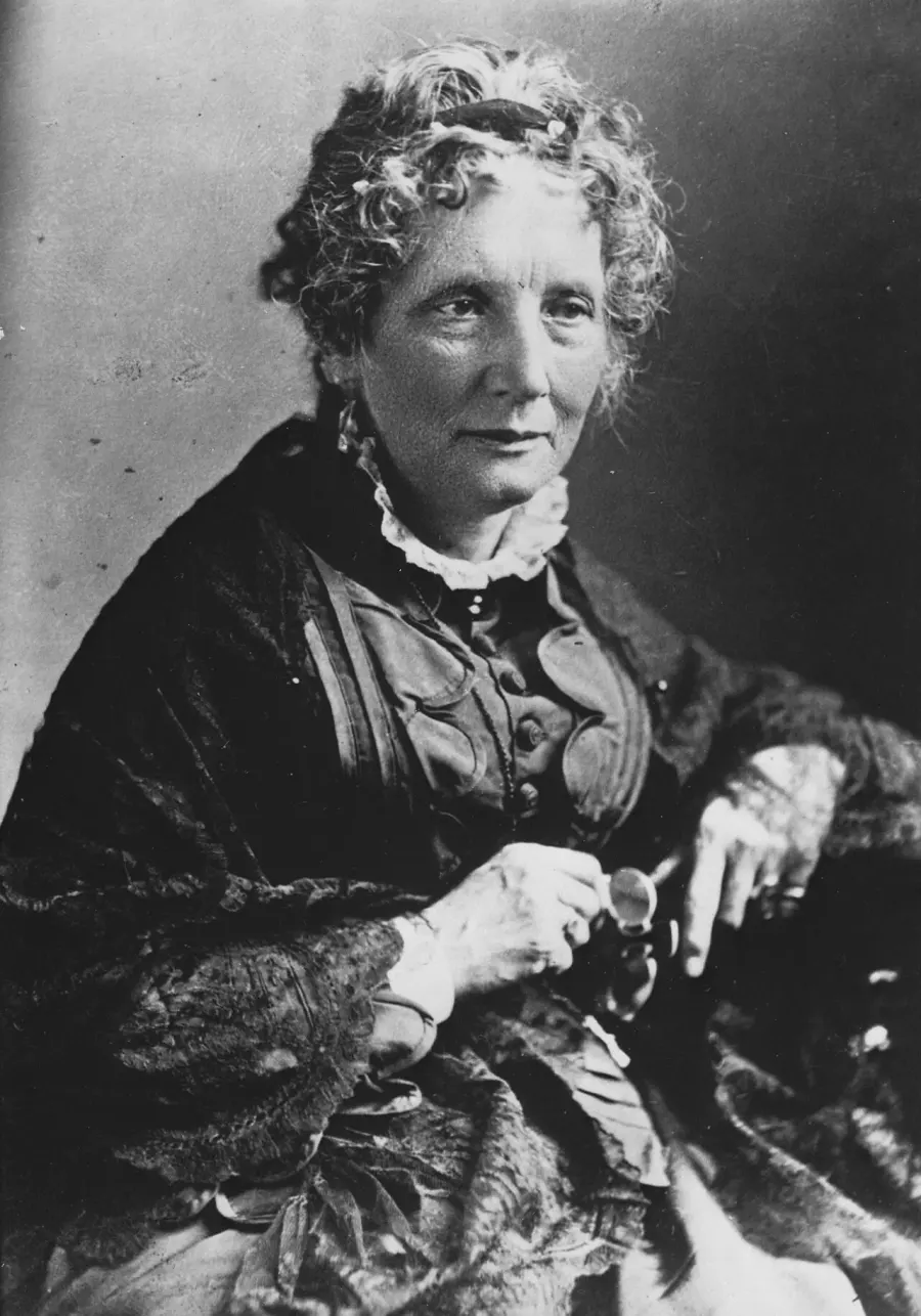 The Harriet Beecher Stowe card