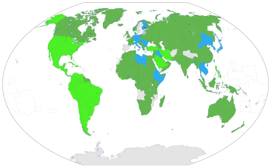 La carte Guerre mondiale
