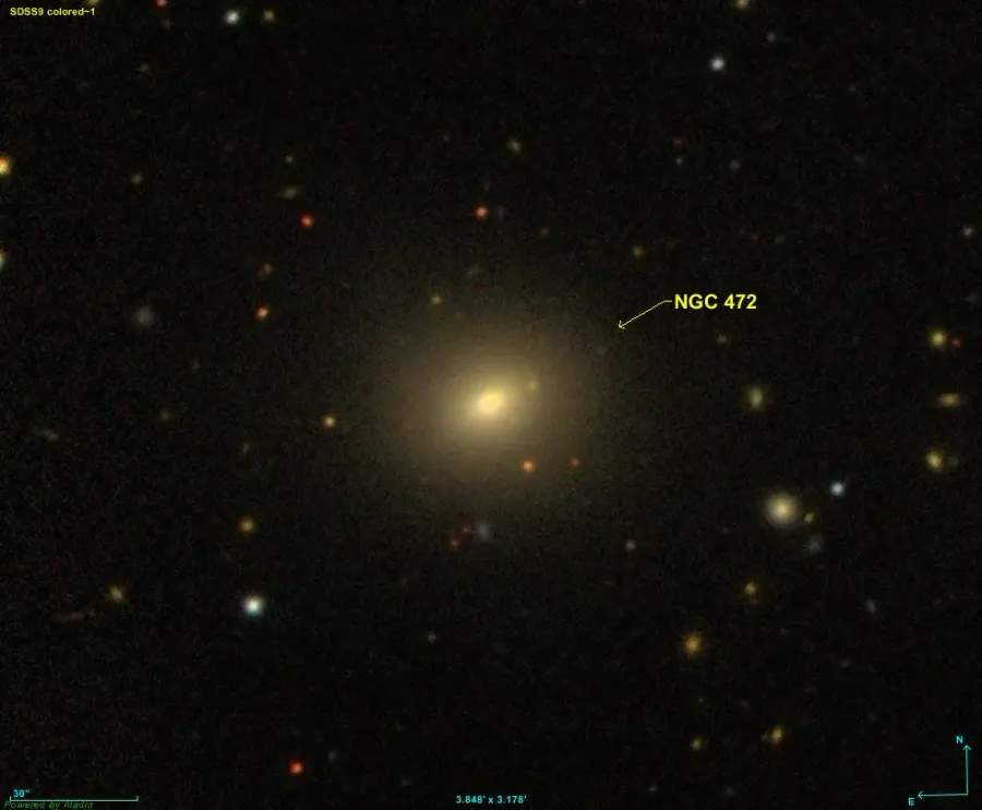 La carte NGC 472