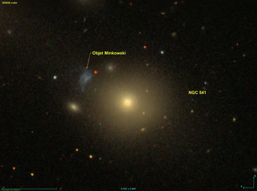 La carte NGC 541