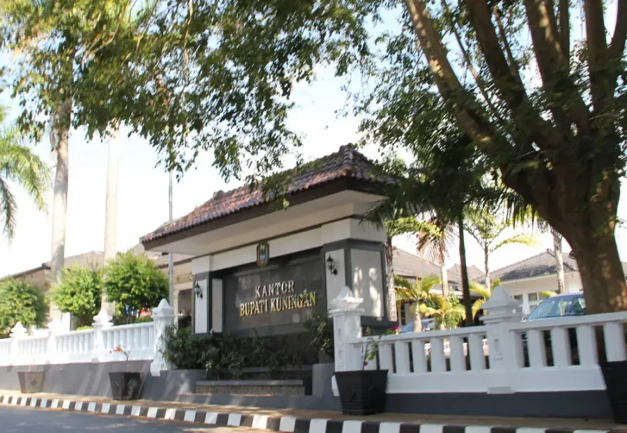 La carte Kabupaten de Kuningan