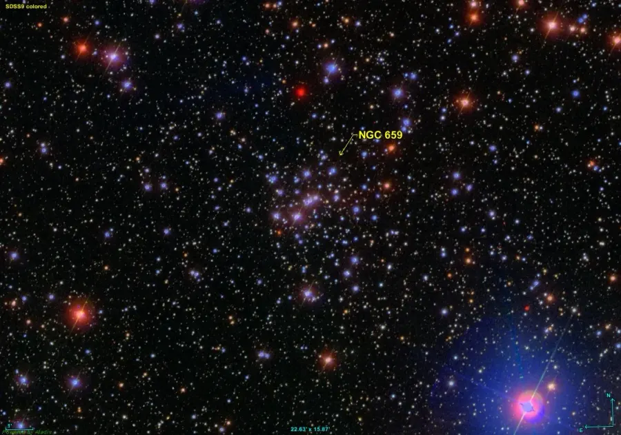 The NGC 659 card