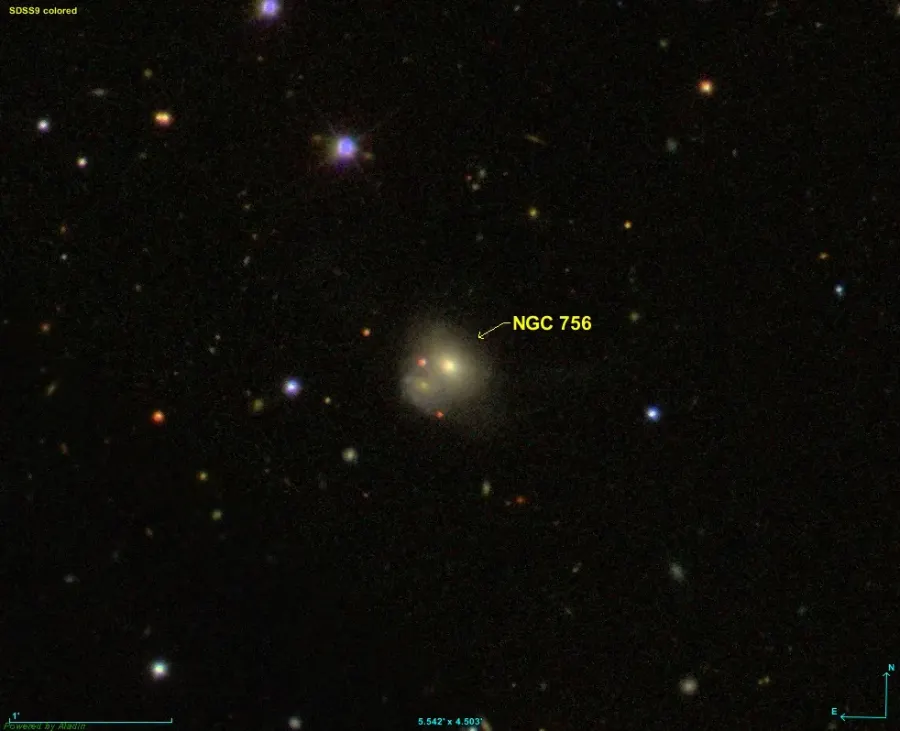 The NGC 756 card