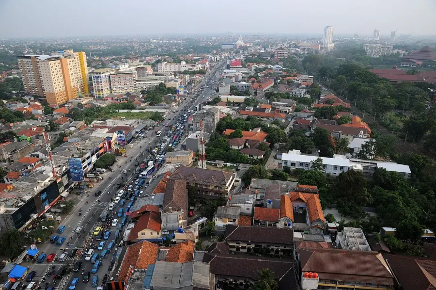 La carte Depok
