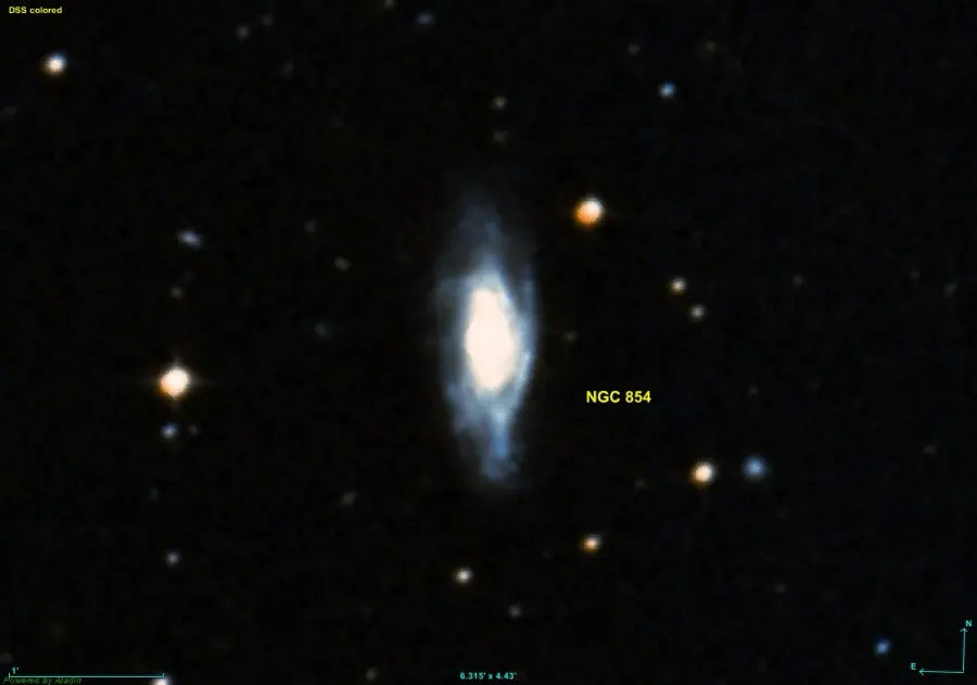 The NGC 854 card