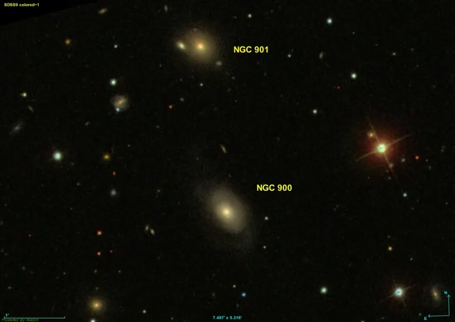 La carte NGC 900