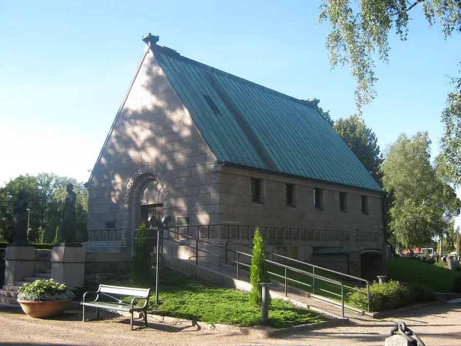 La carte Chapelle Alfred Kordelin de Rauma