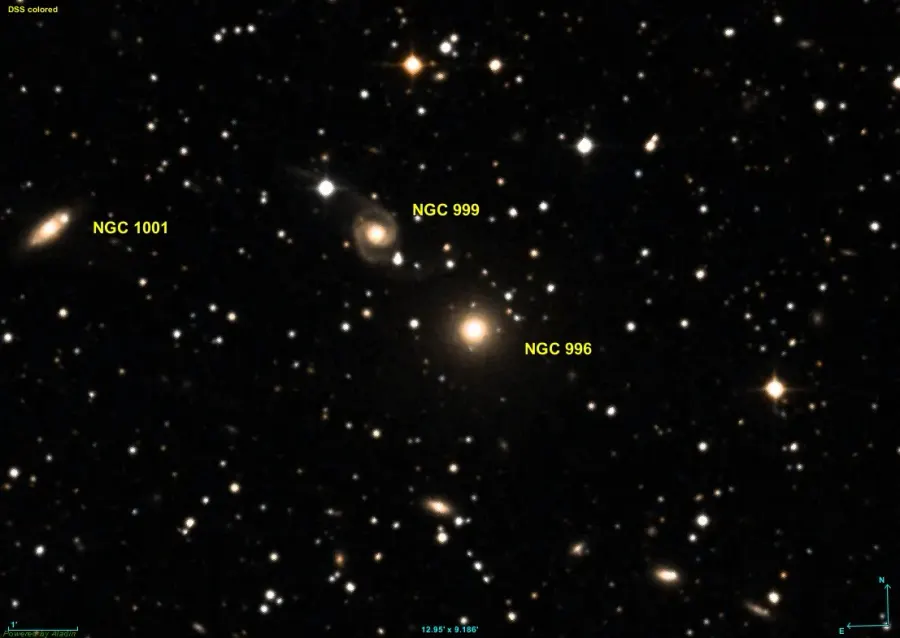 La carte NGC 996