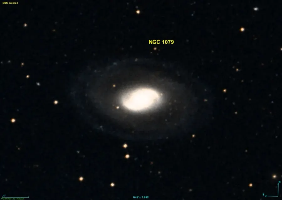 La carte NGC 1079