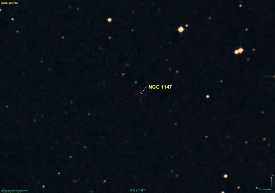 La carte NGC 1147