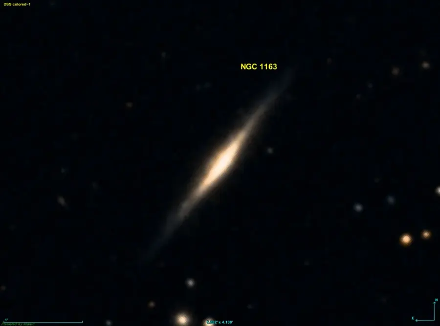 La carte NGC 1163
