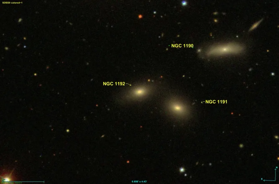 La carte NGC 1192