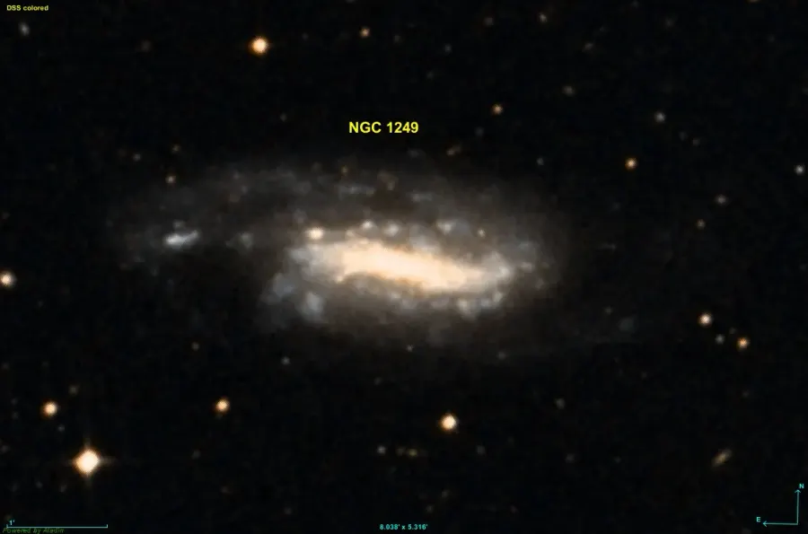 La carte NGC 1249