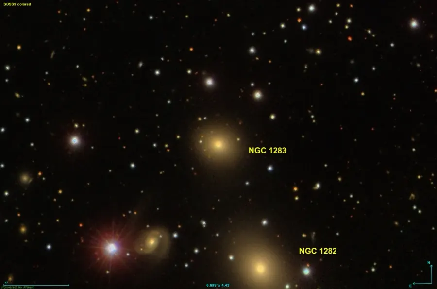 La carte NGC 1283