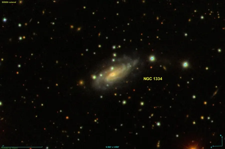 The NGC 1334 card