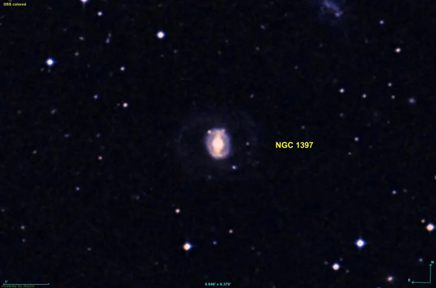 La carte NGC 1397