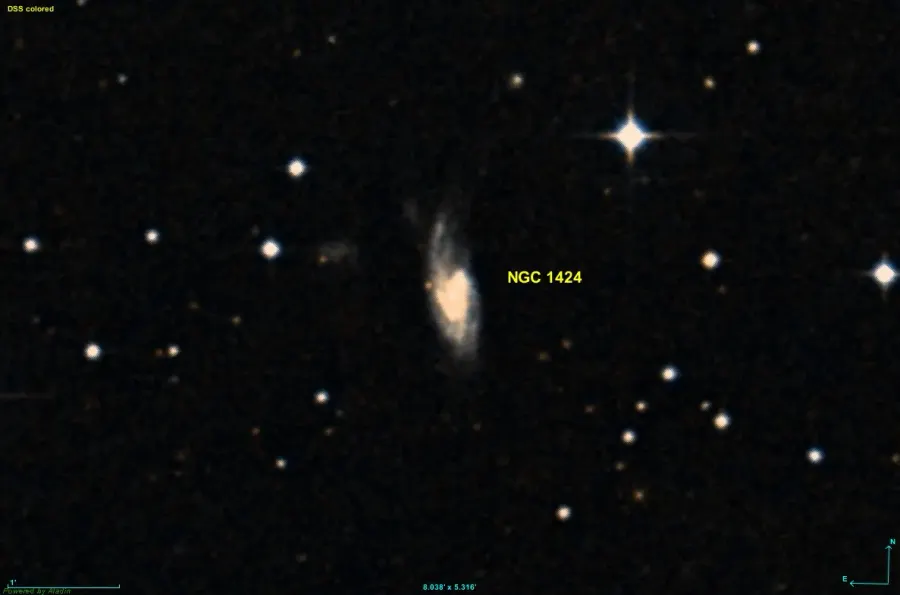 The NGC 1424 card