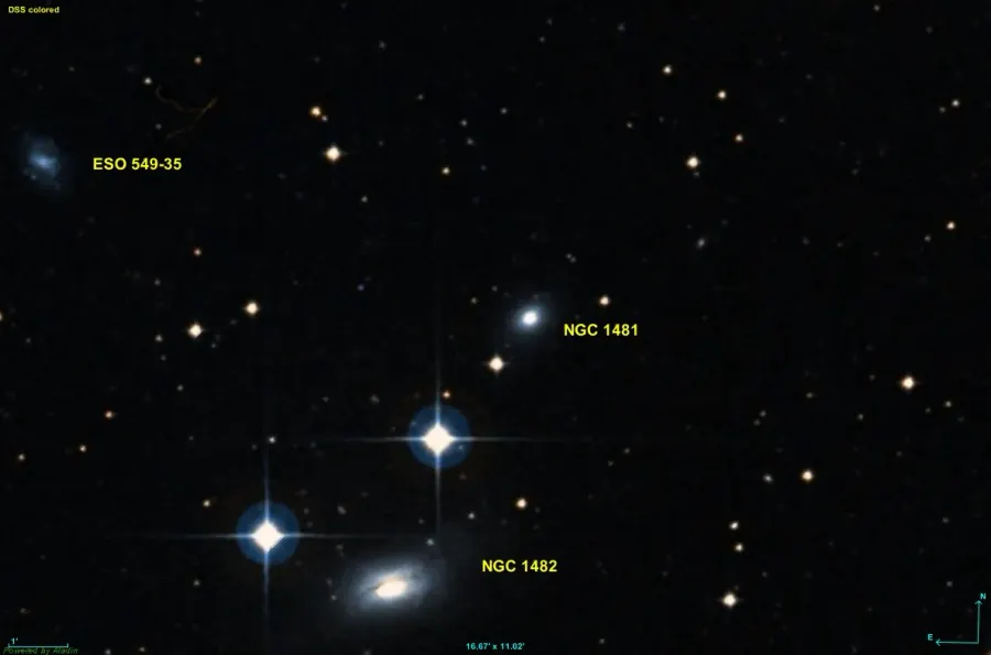 The NGC 1481 card