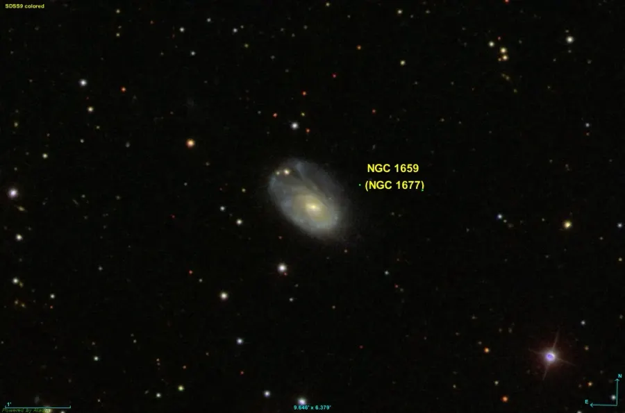 The NGC 1659 card
