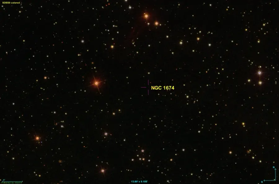 The NGC 1674 card