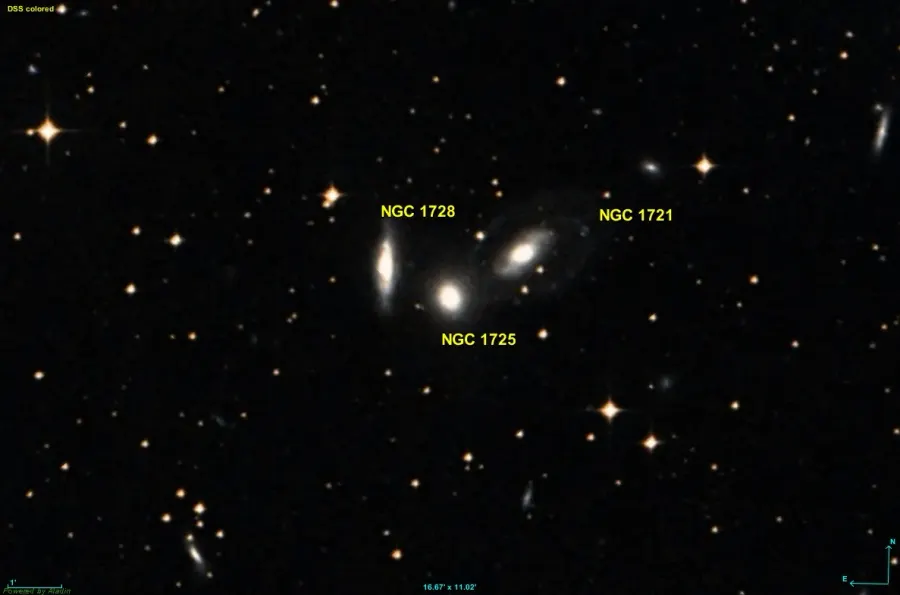 The NGC 1725 card