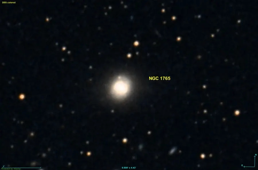 La carte NGC 1765