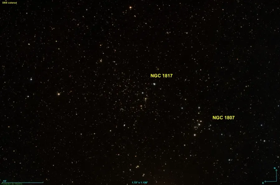 The NGC 1817 card