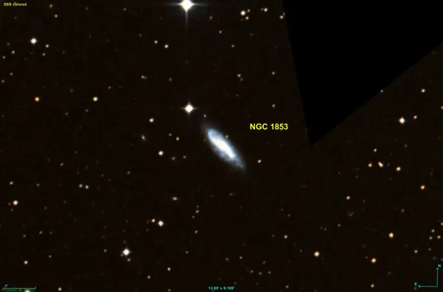 The NGC 1853 card