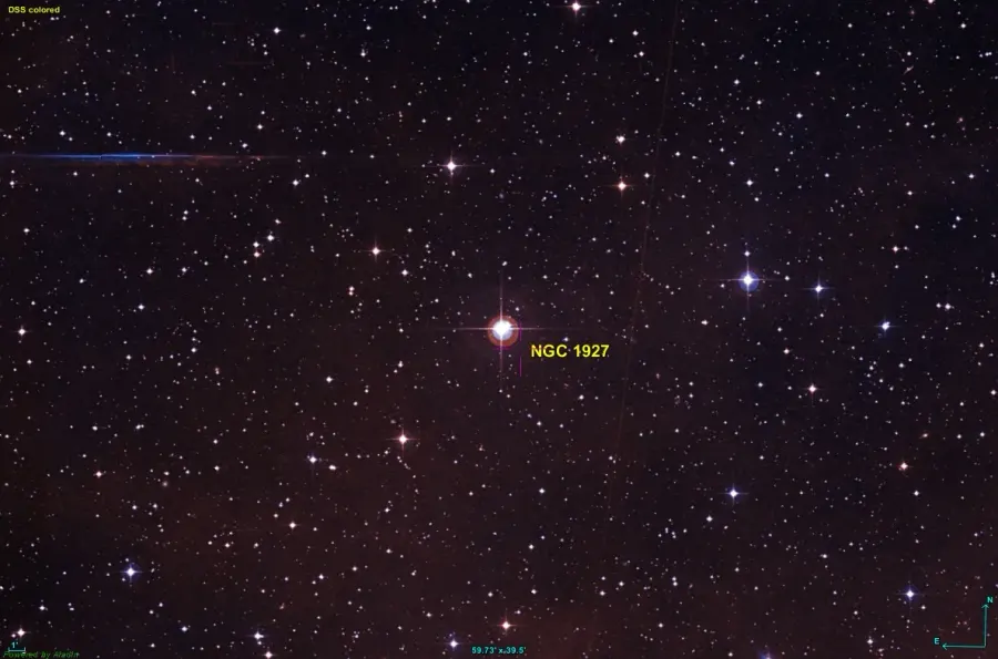 La carte NGC 1927