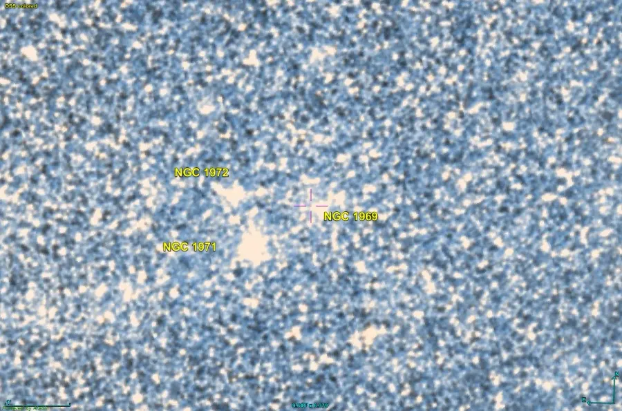 La carte NGC 1969
