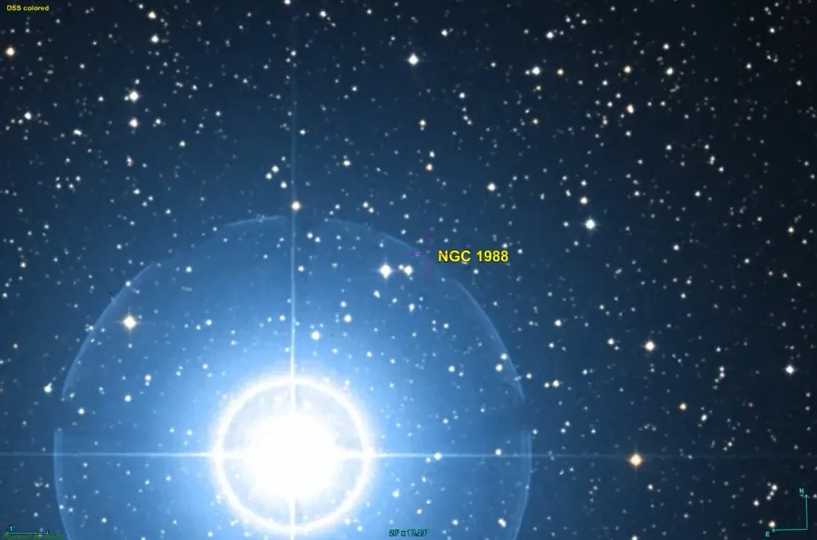 La carte NGC 1988