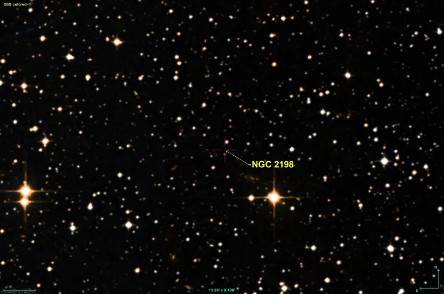 La carte NGC 2198