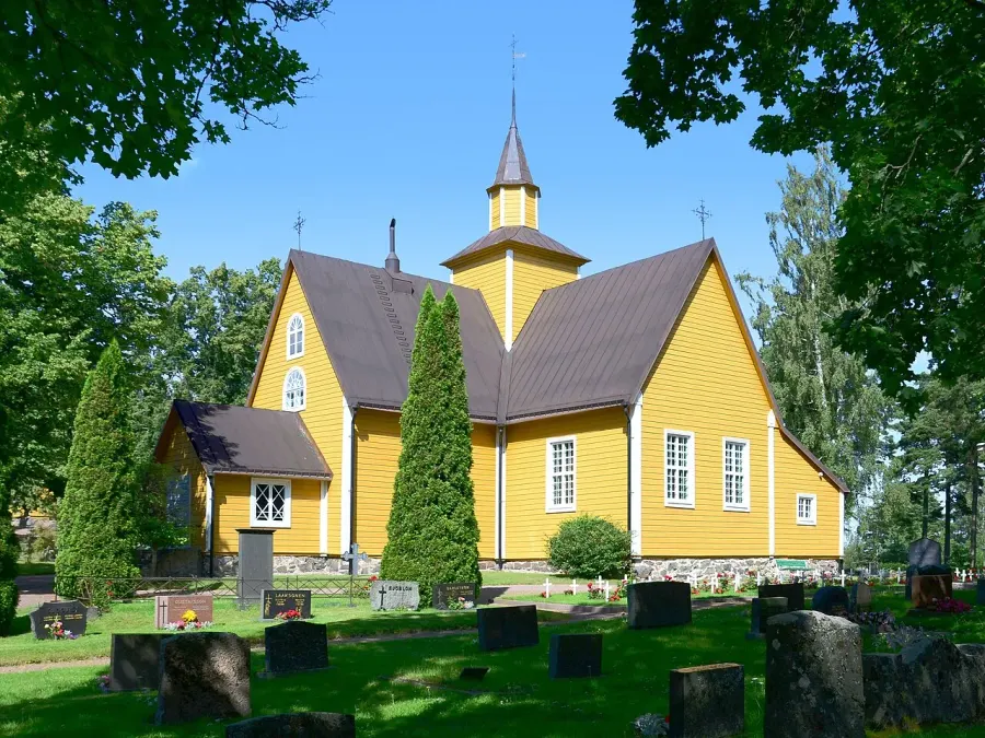 La carte Église de Dragsfjärd