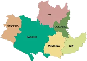 La carte Kolubara