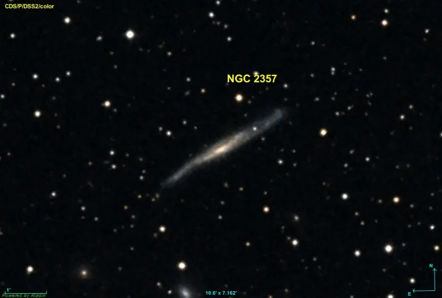La carte NGC 2357