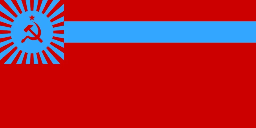 La carte Drapeau de la république socialiste soviétique de Géorgie
