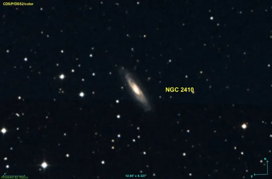 La carte NGC 2410