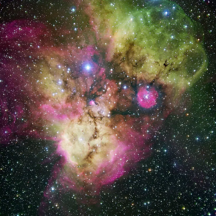 La carte NGC 2467
