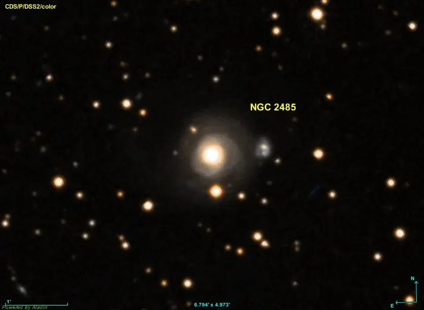 La carte NGC 2485