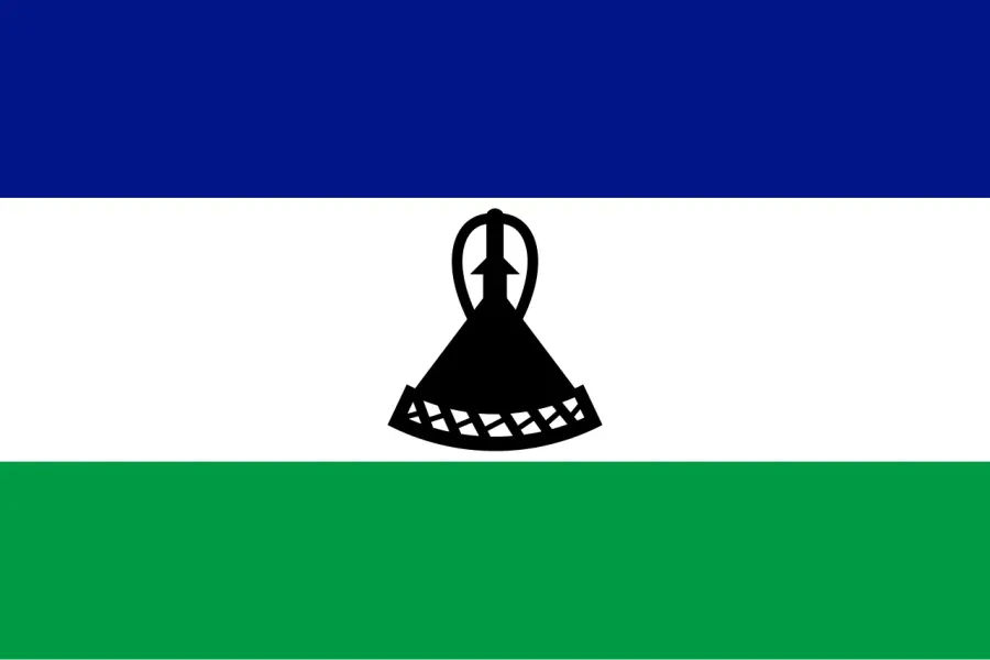 La carte Drapeau du Lesotho